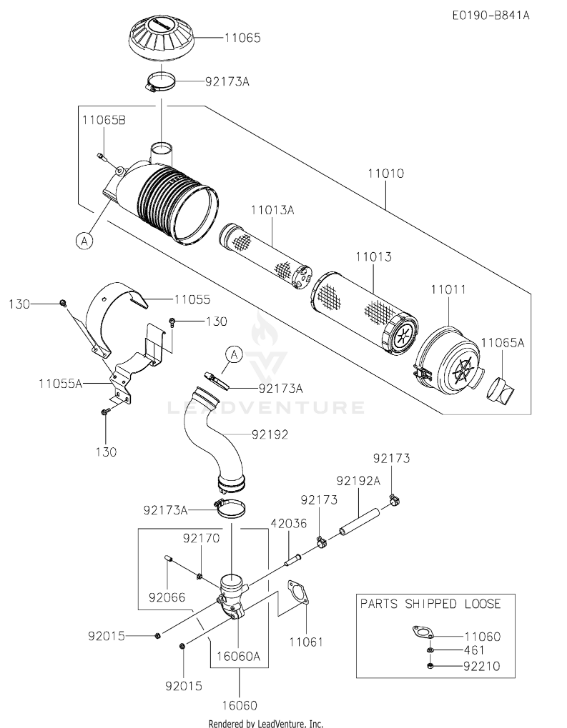 Kawasaki 11061-7086 OEM Air Intake Manifold Gasket