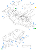 Hustler OEM 606873 Mower Deck Belt Fits Hustler 2018 - 2022 54" Super Z and Super Z HD Models.
