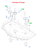 Hustler OEM 114108 3/8" Thick Pulley Spacer Washer Fits 2011 - Current Hustler Super Z, Super Z HD, Diesel Z (Rear Discharge Models).