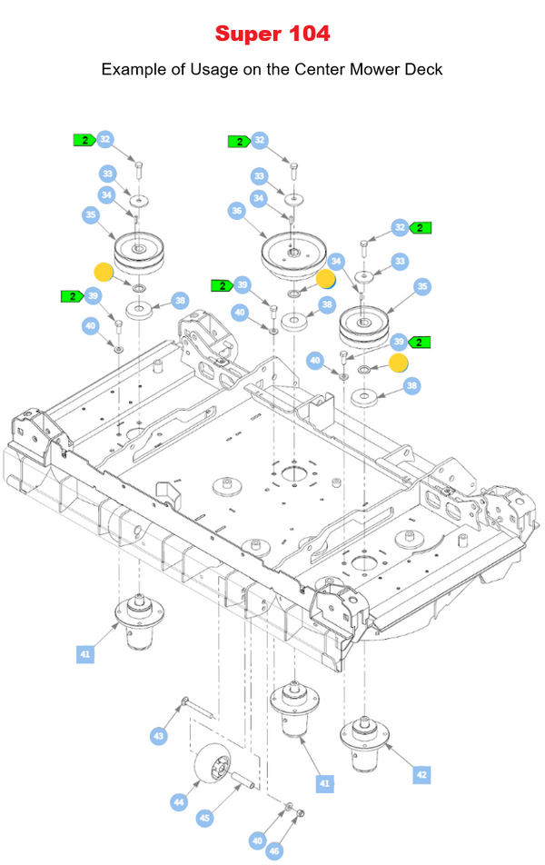 Hustler OEM 045765 Spacer Washer Fits a Wide Range of Hustler Mowers