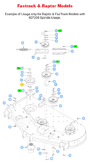 Hustler OEM 045765 Spacer Washer Fits a Wide Range of Hustler Mowers