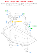 Hustler OEM 045765 Spacer Washer Fits a Wide Range of Hustler Mowers