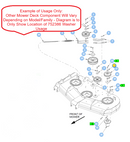 Hustler OEM 752386 Pulley Cupped or Belleville Washer (0.505 x 1.625 x .140) Fits Select Raptor, Fastrack, Trimstar Models - 2011 to Current X-ONE, X-RIDE, Super Z, Super Z HD, Super S, Super SF, Super 88, Super 104, Diesel Z Models.