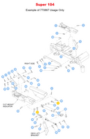 Hustler OEM 770867 Plastic Idler Arm and Steering Pivot Linkage Bushing (3/4 X 1) Fits (Early Model FasTrack) - (All Super Z, Super Z HD, Diesel Z, Super 88, Super 104 Rear Discharge Models) - (Select Trimstar and Bac-Vac Usages).