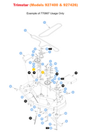 Hustler OEM 770867 Plastic Idler Arm and Steering Pivot Linkage Bushing (3/4 X 1) Fits (Early Model FasTrack) - (All Super Z, Super Z HD, Diesel Z, Super 88, Super 104 Rear Discharge Models) - (Select Trimstar and Bac-Vac Usages).