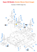 Hustler OEM 109549 Pivot Idler Arm Bushing Fits All Super Z, Super Z HD, Diesel Z, Super 88 (Rear Discharge Models).