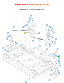 Hustler OEM 129242-1 Idler Guide Slide Fits Select X-ONE, X-RIDE, Super Z HD, Super 104 Models.