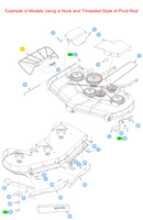 Hustler OEM 602891 Discharge Chute Fits 60", 66" and 72" X-RIDE, Super Z, Super Z HD, Z Diesel and 72" only Super SF and X-ONE Models.