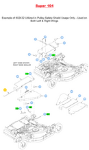 Hustler OEM 602432 Discharge Chute Pin Fits Select Trimstar, Raptor XDX, Raptor SDX, Fastrack, Fastrack SDX Models. 2022 - Prior (72" X-ONE), (54", 60", 66", 72" Super Z), (60", 66", 72' Super Z HD), (60", 72" Diesel Z), (Super 104), (72" Super SF).