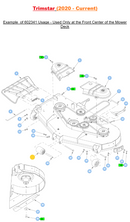 Hustler OEM 602341 Center Anti-Scalp Wheel Fits Hustler Trimstar, Raptor SDX/XDX, FasTrak/FasTrack SDX, Super S, Super SF, Super 88, X-ONE, X-RIDE, Super Z, Super Z HD, Diesel Z Models.