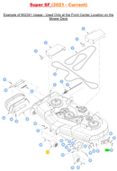 Hustler OEM 602341 Center Anti-Scalp Wheel Fits Hustler Trimstar, Raptor SDX/XDX, FasTrak/FasTrack SDX, Super S, Super SF, Super 88, X-ONE, X-RIDE, Super Z, Super Z HD, Diesel Z Models.