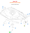 Hustler OEM 602263 Anti-Scalp Wheel  Fits Hustler Raptor Flip-Up, Super S, Super SF, Super 88, Super 104, X-ONE, X-RIDE, Super Z, Super Z HD and Diesel Z Models.