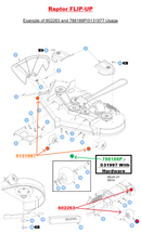 Hustler OEM 602263 Anti-Scalp Wheel  Fits Hustler Raptor Flip-Up, Super S, Super SF, Super 88, Super 104, X-ONE, X-RIDE, Super Z, Super Z HD and Diesel Z Models.