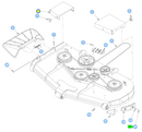 Hustler OEM 128033-6 Mower Deck Pulley Cover (Right Side or Discharge Side - Painted Black) Fits Hustler 2023 - Current Super Z, Super Z HD and 2023 - 2025 Diesel Z Models (72in. Side Discharge Models Only).
