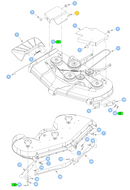 Hustler OEM 123772-1 Mower Deck Pulley Cover (Right Side or Discharge Side - Painted Yellow) Fits Hustler 2018 - 2022 Super Z, Super Z HD and Diesel Z Models (72 in. Side Discharge Models Only).