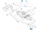 Hustler OEM 112935 Mower Deck Pulley Cover (Right Side or Discharge Side - Painted Yellow) Fits Hustler 2011 - 2017 Super Z / 2013 - 2017 Super Z HD / 2017 - Earlier Diesel Z Models (72 in. Side Discharge Models Only).