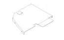 Hustler OEM 551050 Mower Deck Pulley Cover (Right Side - Painted Yellow) Fits Hustler 2011 - 2017 Super Z / 2013 - 2017 Super Z HD / 2017 and Prior Diesel Z Models (72 in. Rear Discharge Models Only).