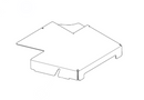 Hustler OEM 123854-1 Mower Deck Pulley Cover (Left Side or Cutting-Edge Side - Painted Yellow) Fits Hustler 2018 - 2022 Super Z and Super Z HD Models (66 in. Side Discharge Models Only)