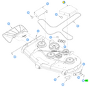 Hustler OEM 128012-6 Mower Deck Pulley Cover (Left Side or Cutting-Edge Side - Painted Black) Fits Hustler 2023 - Current Super Z and Super Z HD Models (66 in. Side Discharge Models Only).