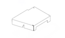 Hustler OEM 128012-6 Mower Deck Pulley Cover (Left Side or Cutting-Edge Side - Painted Black) Fits Hustler 2023 - Current Super Z and Super Z HD Models (66 in. Side Discharge Models Only).