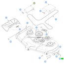 Hustler OEM 128011-6 Mower Deck Pulley Cover (Right Side or Discharge Side - Painted Black) Fits Hustler 2023 - Current Super Z and Super Z HD Models (66 in. Side Discharge Models Only).