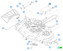 Hustler OEM 127977-6 Mower Deck Pulley Cover (Left Side or Cutting-Edge Side - Painted Black) Fits Hustler 2023 - Current Super Z Models (54 in. Side Discharge Models Only).
