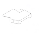 Hustler OEM 123818-1 Mower Deck Pulley Cover (Left Side or Cutting-Edge Side - Painted Yellow) Fits Hustler 2018 - 2022 Super Z Models (54 in. Side Discharge Models Only).