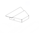Hustler OEM 553741 Mower Deck Pulley Cover (Left Side or Cutting-Edge Side - Painted Yellow) Fits Hustler 2011 - 2017 Super Z Models (54 in. Side Discharge Models Only).