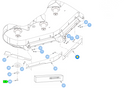 Hustler OEM 123960-1 Front Right Side Adj. Baffle or Discharge - Side Baffle Fits Hustler 2018 - Current Super Z, Super Z HD and 2018 - 2025 Diesel Z (60" VX4 Side Discharge Models Only - Excludes 60" VX 942821, 942961, 943878, 943951).