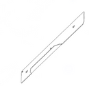 Hustler OEM 123962-1 Front Right Side Adj. Baffle or Discharge - Side Baffle Fits Hustler 2018 - Current Super Z, Super Z HD Models (66" VX4 Side Discharge Models Only).