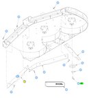 Hustler OEM 123964-1 Front Right Side Adj. Baffle or Discharge - Side Baffle Fits Hustler 2018 - Current Super Z, Super Z HD and 2018 - 2025 Diesel Z Models (72in. Side Discharge Models Only).