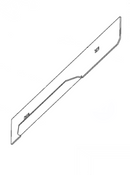 Hustler OEM 123958-1 Front Right Side Adj. Baffle or Discharge - Side Baffle Fits Hustler 2018 - Current Super Z Models (54 in. Side Discharge Models Only).