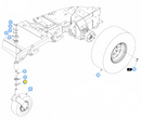 Hustler OEM 603164 Caster Fork Bearing Disc Fits X-ONE (2016 - 2018) / Super Z (2011 - 2017) / Super Z HD (2013 - 2017) / Diesel Z (2025 - Earlier) / Super 104 (All Model) Models.