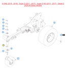 Hustler OEM 387035 Caster Bearing Spacer Fits X-ONE (2016 - 2018) / Super Z (2011 - 2017) / Super Z HD (2013 - 2017) / Diesel Z (2025 - Earlier) / Super S (2016 - 2018) Models.