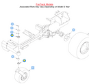 Hustler OEM 784223 Flange Roller Bearing (Caster Fork Usage and More) Fits Trimstar, Dash, Fastrack, Super 104 (All Models) - Surfer PRO, Raptor, X-ONE, Super Z, Super Z HD, Super S, Diesel Z (Select Year) Models.