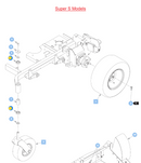Hustler OEM 784223 Flange Roller Bearing (Caster Fork Usage and More) Fits Trimstar, Dash, Fastrack, Super 104 (All Models) - Surfer PRO, Raptor, X-ONE, Super Z, Super Z HD, Super S, Diesel Z (Select Year) Models.