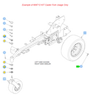 Hustler OEM 606712 KIT (Caster Fork Rebuild Kit) Fits Trimstar (2020 - Current) / X-ONE (2019 - Current)/ X-RIDE (All Models) / Super Z (2018 - Current) / Super Z HD (2018 - Current) / Super S (2017 - Current) / Super SF (All Models) Models.