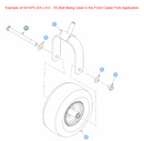 Hustler OEM 041475 Commonly Used as a Front Caster Wheel Bolt (Grade 5 Bolt 3/4 X 9.50 - 10 GR5).