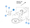 Hustler OEM 113347 Clutch Anchor Fits Super Z, Super Z HD, Super S (Select Models), Super SF, Super 88, Super 104 Models.