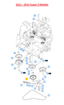 Hustler OEM 781385 Hydraulic Drive Flat Idler Pulley (6.00") Fits Diesel Z (All Models) and Super Z (Only 2011 - 2012 Models).