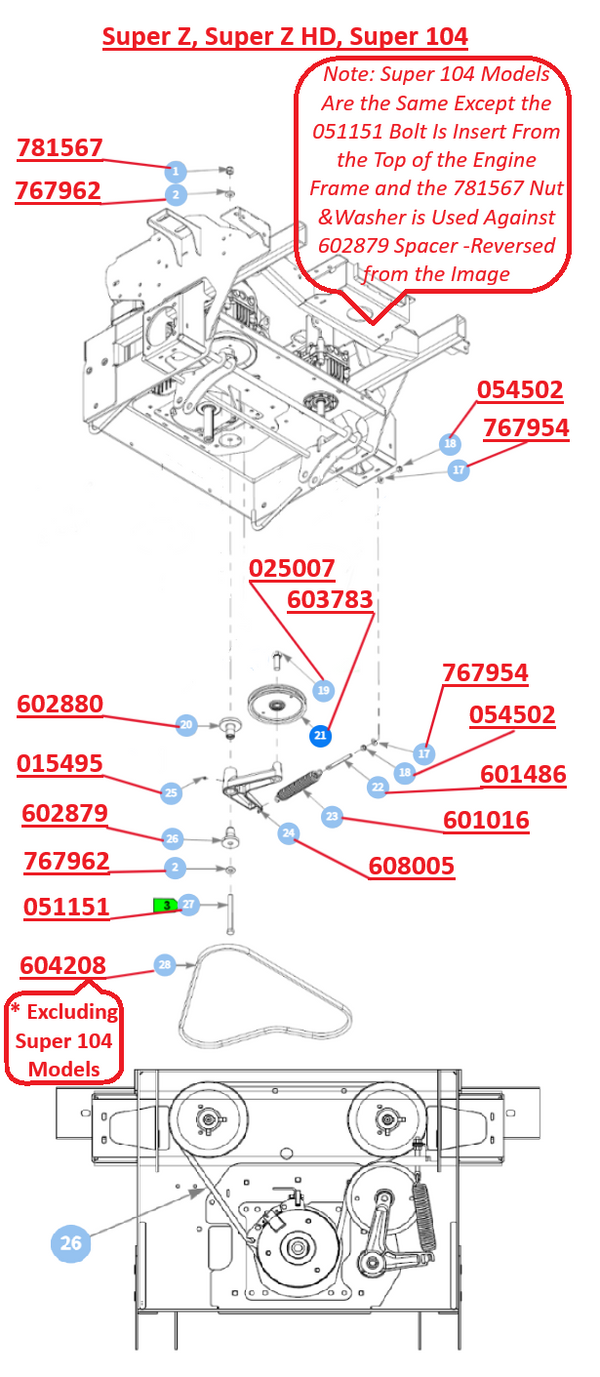 ローラーシェイバー Hustler OEM 603783 Hydraulic Drive Flat Idler Pulley (6.00