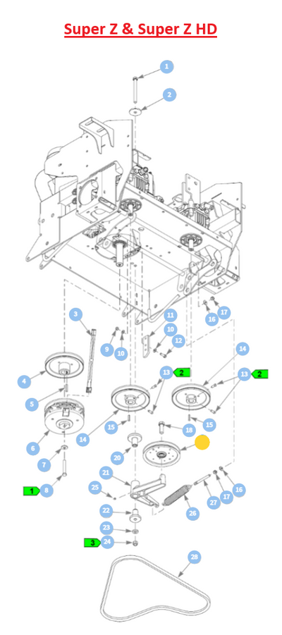 Hustler OEM 603783 Hydraulic Drive Flat Idler Pulley (6.00