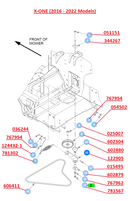 Hustler OEM 602880 Idler Arm Bushing Fits FasTrack (2022 - Current), X-ONE (2016 - Current), Super Z (2011 - Current), X-RIDE, Super Z HD, Super SF, Super 88, Super 104, Diesel Z (All Models).