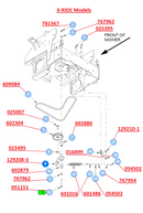 Hustler OEM 602879 Idler Arm Bushing Fits FasTrack (2022 - Current), X-ONE (2016 - Current), Super Z (2011 - Current), X-RIDE, Super Z HD, Super SF, Super 88, Super 104, Diesel Z (All Models).