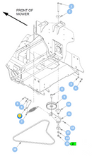 Hustler OEM 124432-1 Idler Spring Support Mount Fits X-ONE (Select 2016 - 2022 Models).