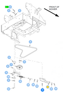Hustler OEM 127710-1 Idler Spring Support Mount Fits X-ONE (Select 2023 - Current Models).