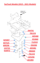 Hustler OEM 122722 Hydro / Drive Tension Idler Arm Fits FasTrack (2015 - 2021 Models).