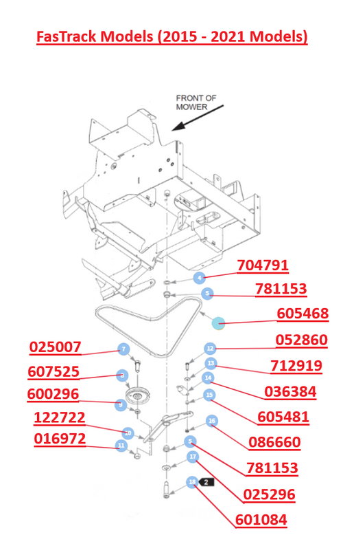 ¥amベルト Hustler OEM 605468 Hydraulic Drive Belt Fits Hustler FasTrak (2015 - C