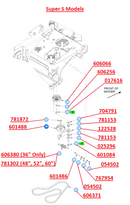 Hustler OEM 122528 Hydro / Drive Tension Idler Arm Fits Super S Models (All Models).