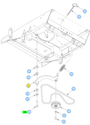 Hustler OEM 110739 Hydro / Drive Tension Idler Arm Fits Trimstar Models (48", 54", 60" Models Only).